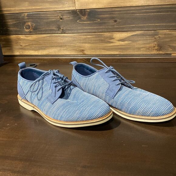 Abound Sheridan Knit Lace-Up Derby Blue Size 9 - Picture 1 of 9